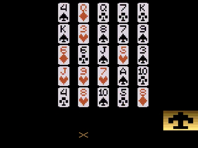 Poker Squares (Homebrew) — Title screen